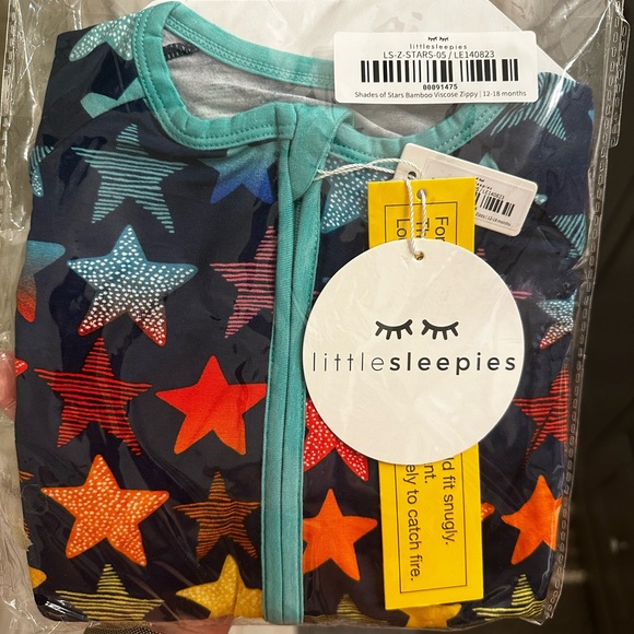 Little sleepies shades of stars zippy sleeper brand new 12-18 months - Picture 3 of 3